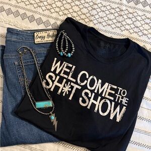 Black Graphic Short Sleeve Tee